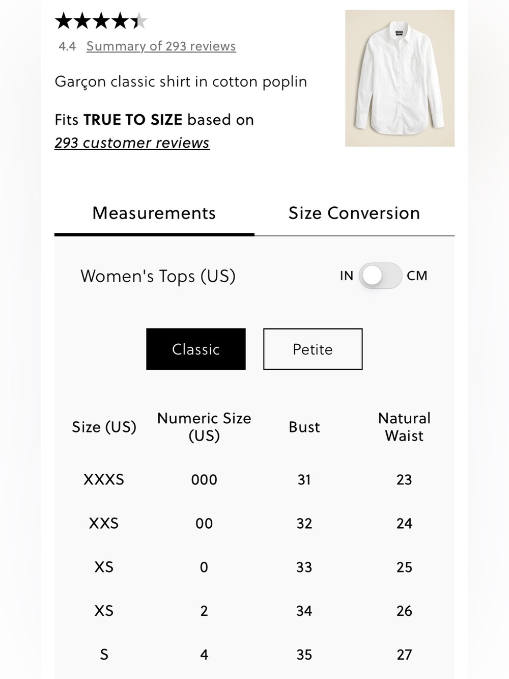 J Crew Top 2 Garçon Cotton Poplin White - Picture 9 of 10